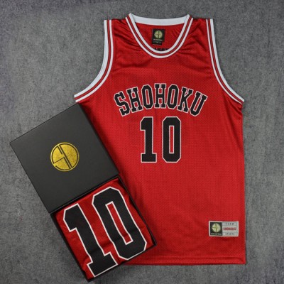 SD Uniform Training Wear Slam Dunk Team Uniform Xiangbei No. 10 SAKULAKI Huadao Basketball Wear Basketball Jersey Vest Red